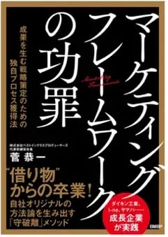 「マーケティングフレームワークの功罪 成果を生む戦略策定のための独自プロセス獲得法」書籍イメージ